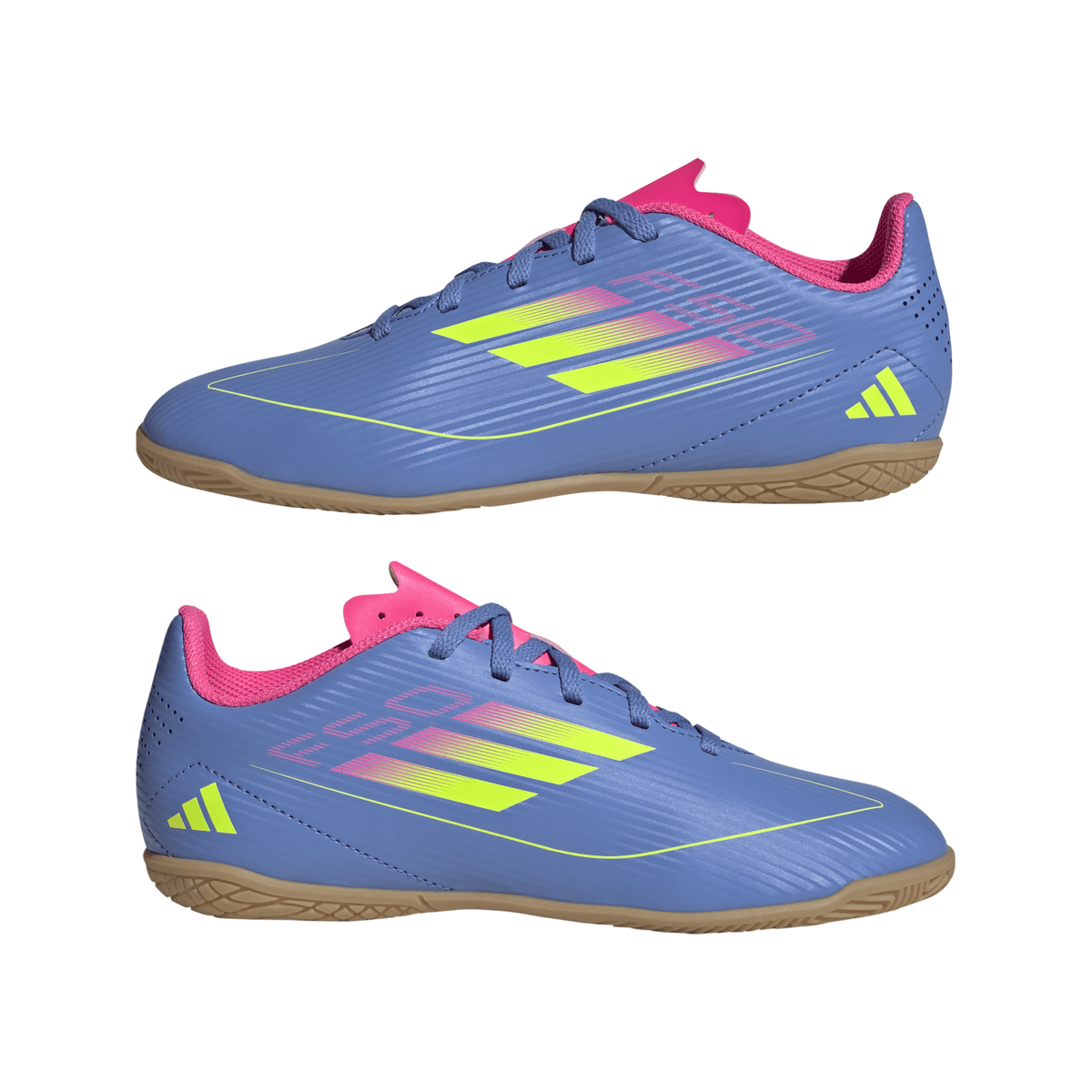 adidas F50 Club Indoor Boots Junior Blue/Lemon