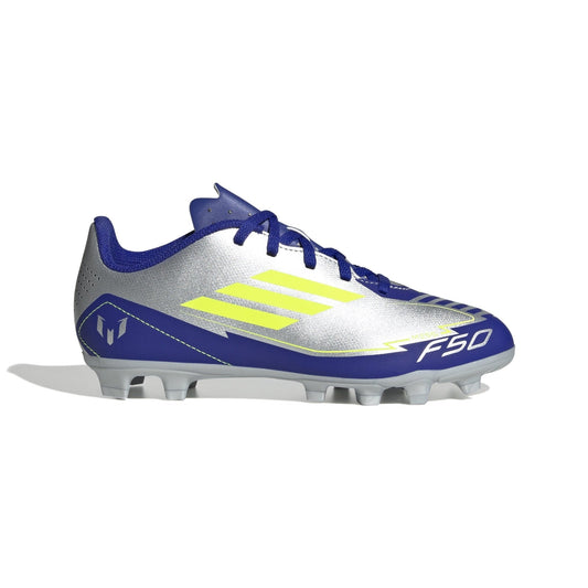 adidas F50 Club Messi Firm/Multi-Ground Boots Junior Silver