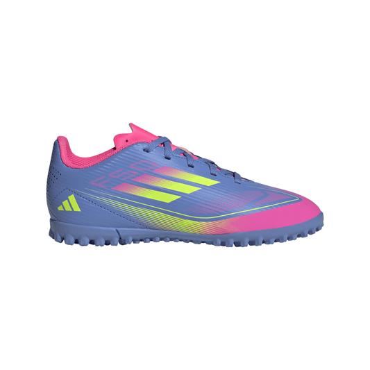 adidas F50 Club Turf Boots Junior Blue/Lemon
