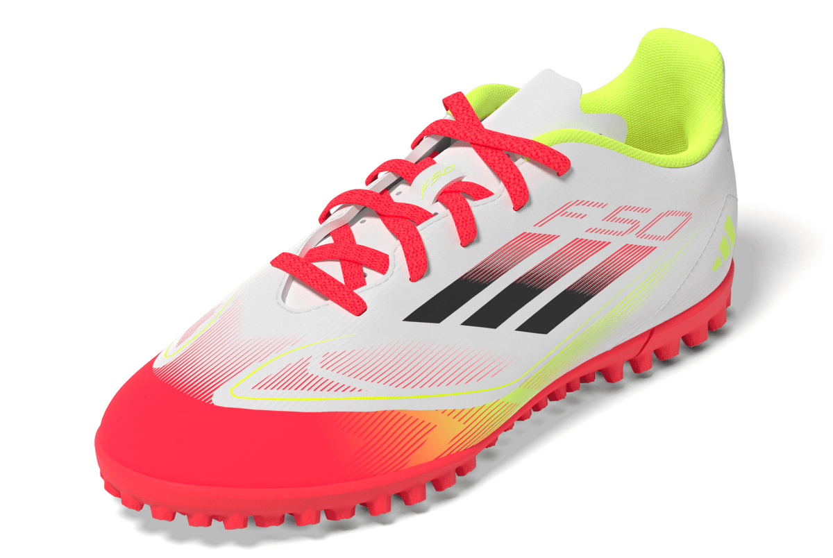 adidas F50 Club Turf Boots Kids White/Black