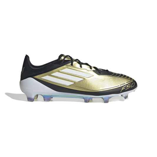adidas F50 Elite FG Messi Firm Ground Soccer Cleats - Gold/White/Black