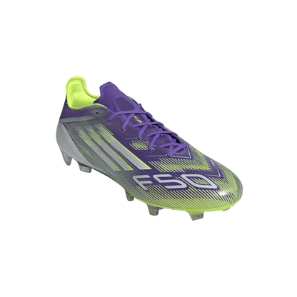 adidas F50 Elite Firm Ground Soccer Cleats- Purple/White/Lemon