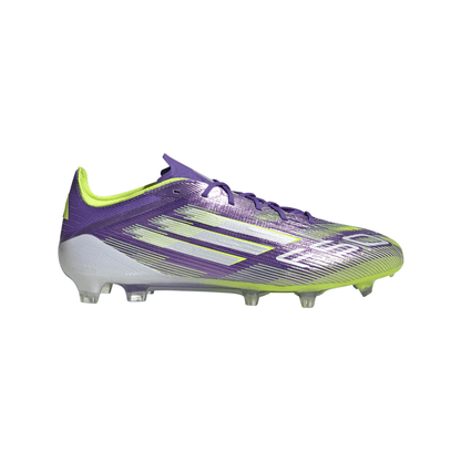 adidas F50 Elite Firm Ground Soccer Cleats- Purple/White/Lemon