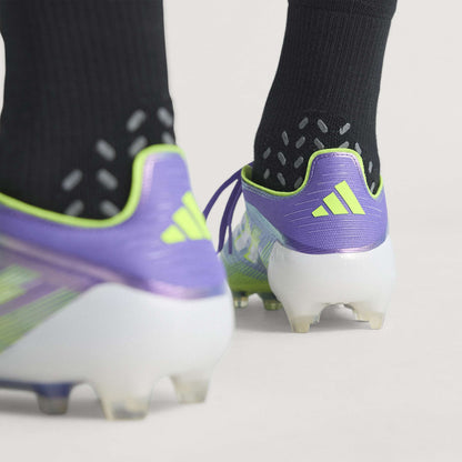 adidas F50 Elite Firm Ground Soccer Cleats- Purple/White/Lemon