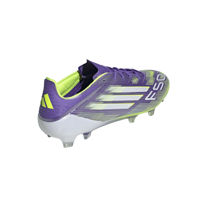 adidas F50 Elite Firm Ground Soccer Cleats- Purple/White/Lemon
