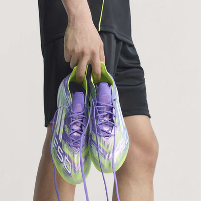 adidas F50 Elite Firm Ground Soccer Cleats- Purple/White/Lemon