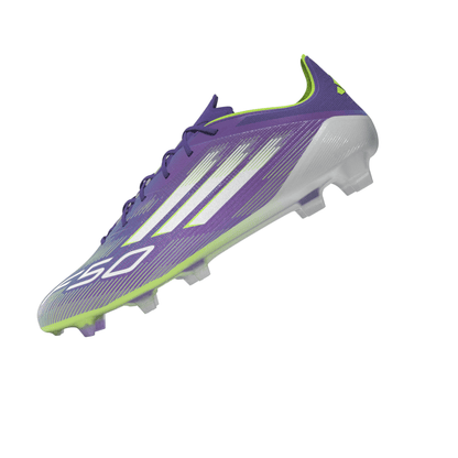 adidas F50 Elite Firm Ground Soccer Cleats- Purple/White/Lemon