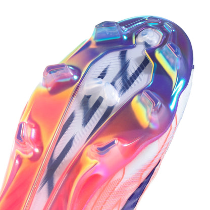 adidas F50 Hyperfast Elite Firm Ground Men's Soccer Cleats - White/Solar Turbo/Purple