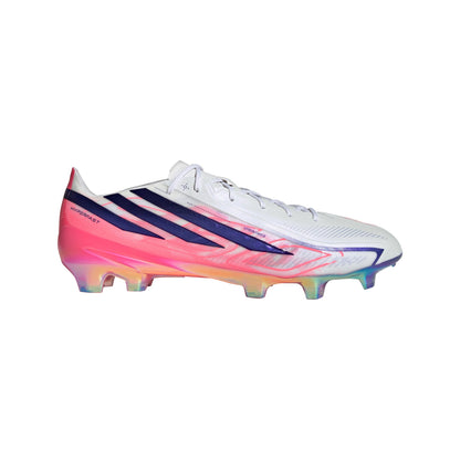 adidas F50 Hyperfast Elite Firm Ground Men's Soccer Cleats - White/Solar Turbo/Purple