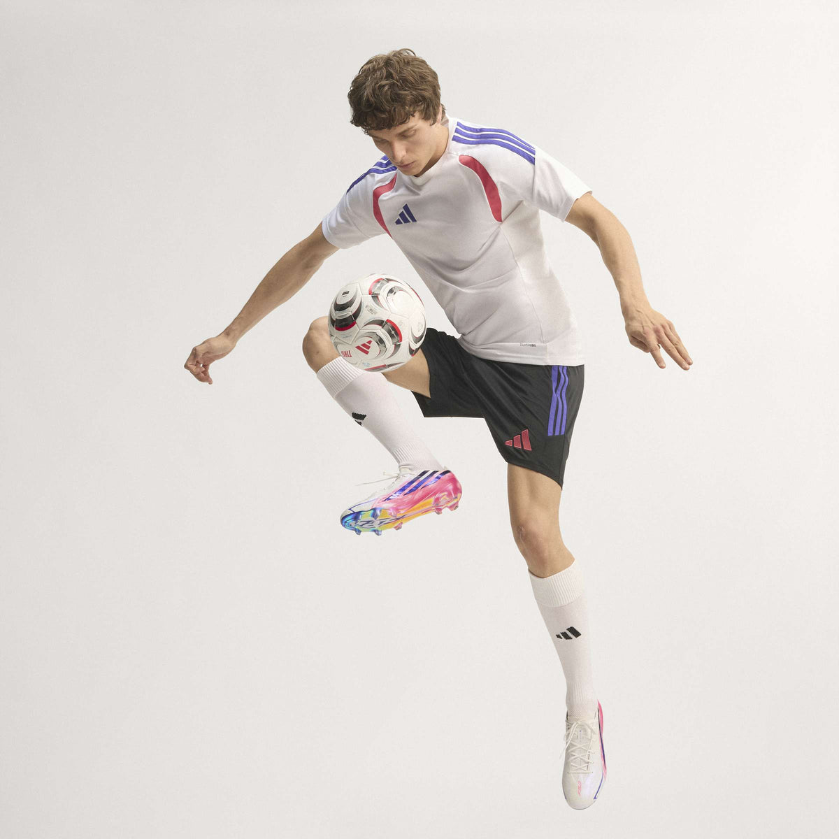 adidas F50 Hyperfast Elite Firm Ground Men's Soccer Cleats - White/Solar Turbo/Purple