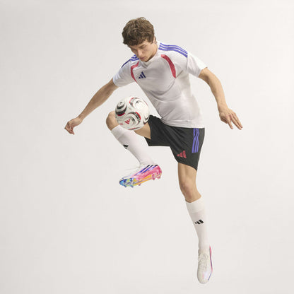 adidas F50 Hyperfast Elite Firm Ground Men's Soccer Cleats - White/Solar Turbo/Purple