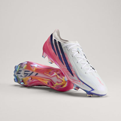 adidas F50 Hyperfast Elite Firm Ground Men's Soccer Cleats - White/Solar Turbo/Purple