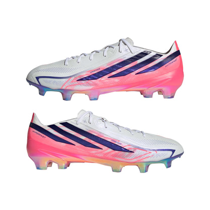 adidas F50 Hyperfast Elite Firm Ground Men's Soccer Cleats - White/Solar Turbo/Purple