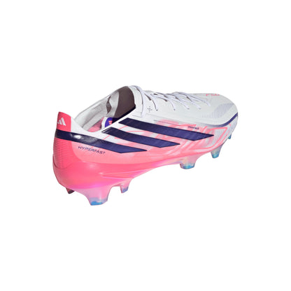 adidas F50 Hyperfast Elite Firm Ground Men's Soccer Cleats - White/Solar Turbo/Purple