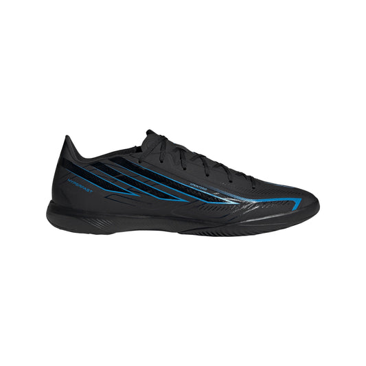 adidas F50 Hyperfast League Indoor Men's Soccer Shoes - Black/Black/Blue