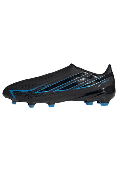 adidas F50 Hyperfast League Laceless FG Firm Ground Men's Soccer Cleats - Black/Blue