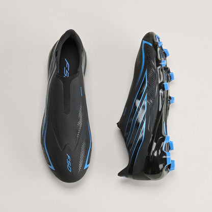 adidas F50 Hyperfast League Laceless FG Firm Ground Men's Soccer Cleats - Black/Blue