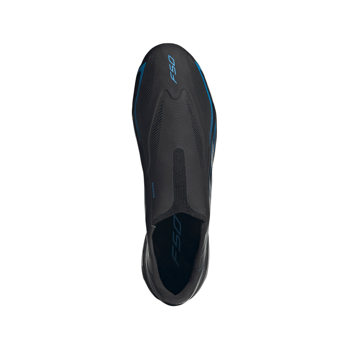 adidas F50 Hyperfast League Laceless FG Firm Ground Men's Soccer Cleats - Black/Blue