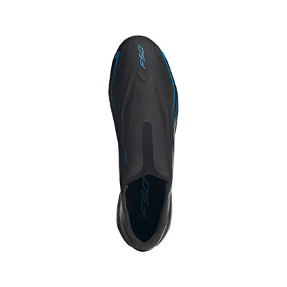 adidas F50 Hyperfast League Laceless FG Firm Ground Men's Soccer Cleats - Black/Blue