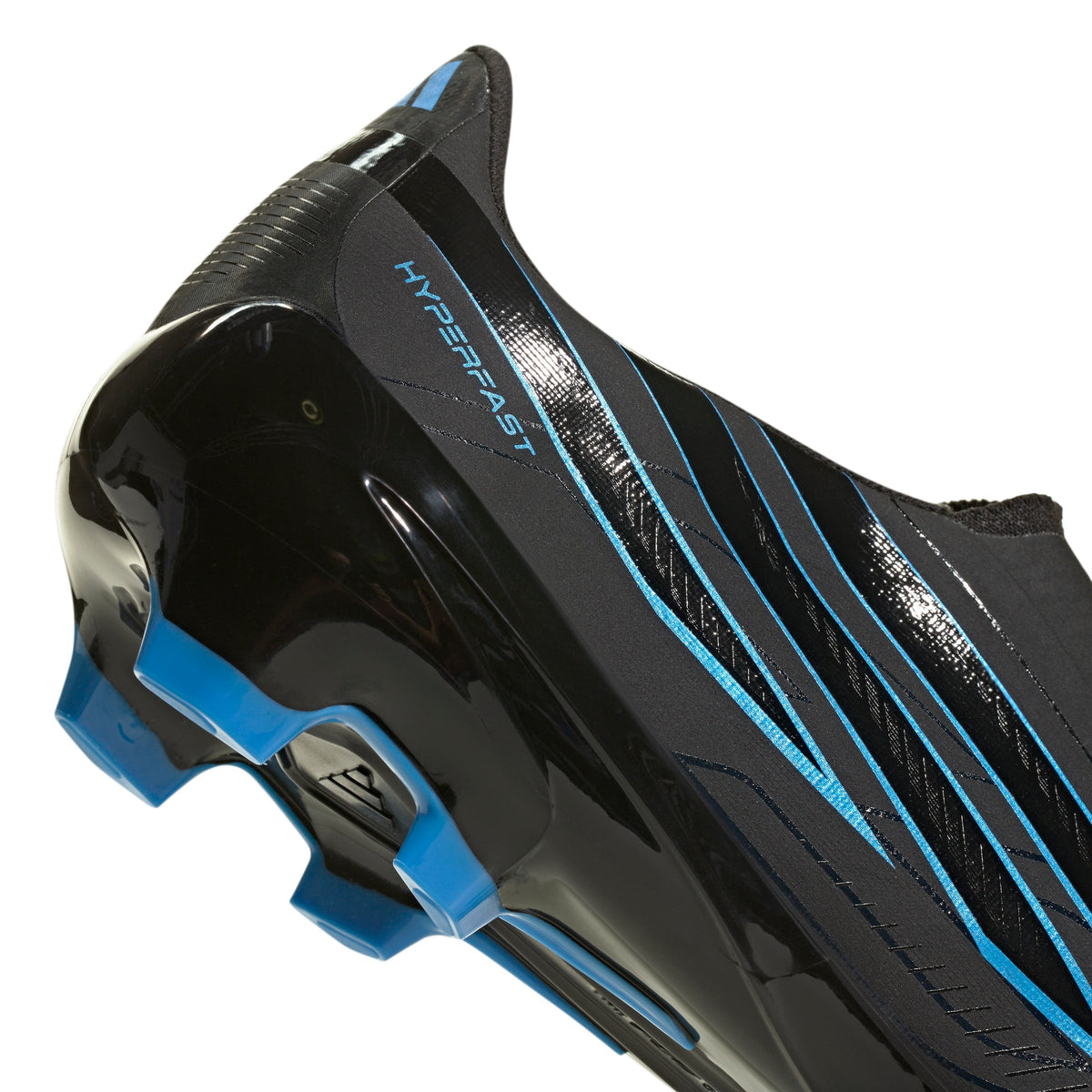 adidas F50 Hyperfast League Laceless FG Firm Ground Men's Soccer Cleats - Black/Blue