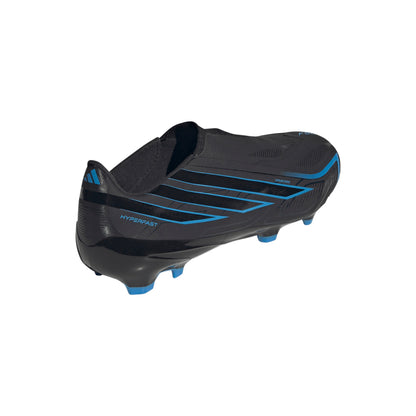 adidas F50 Hyperfast League Laceless FG Firm Ground Men's Soccer Cleats - Black/Blue