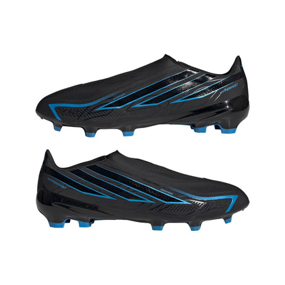 adidas F50 Hyperfast League Laceless FG Firm Ground Men's Soccer Cleats - Black/Blue