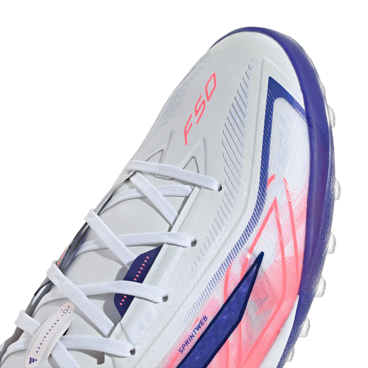adidas F50 Hyperfast Pro Turf Men's Soccer Cleats - White/Purple