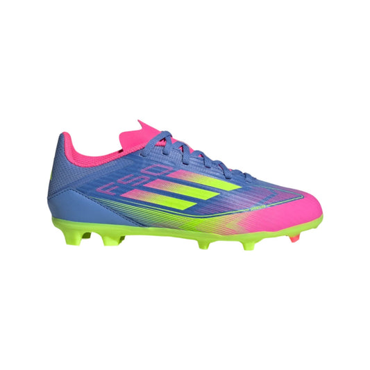 adidas F50 League Firm/Multi-Ground Boots Junior Blue Fusion/Lucid Lemon/Lucid Pink