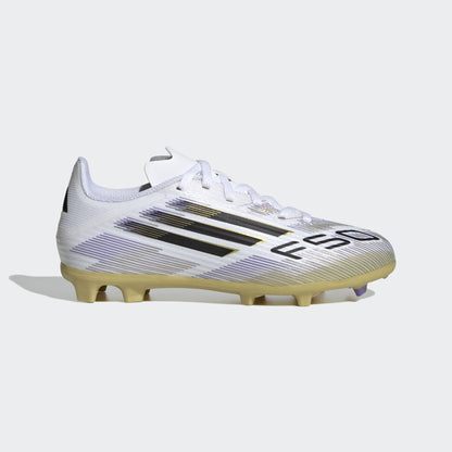 adidas F50 League Firm/Multi-Ground Boots Kids White/Black