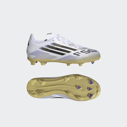 adidas F50 League Firm/Multi-Ground Boots Kids White/Black
