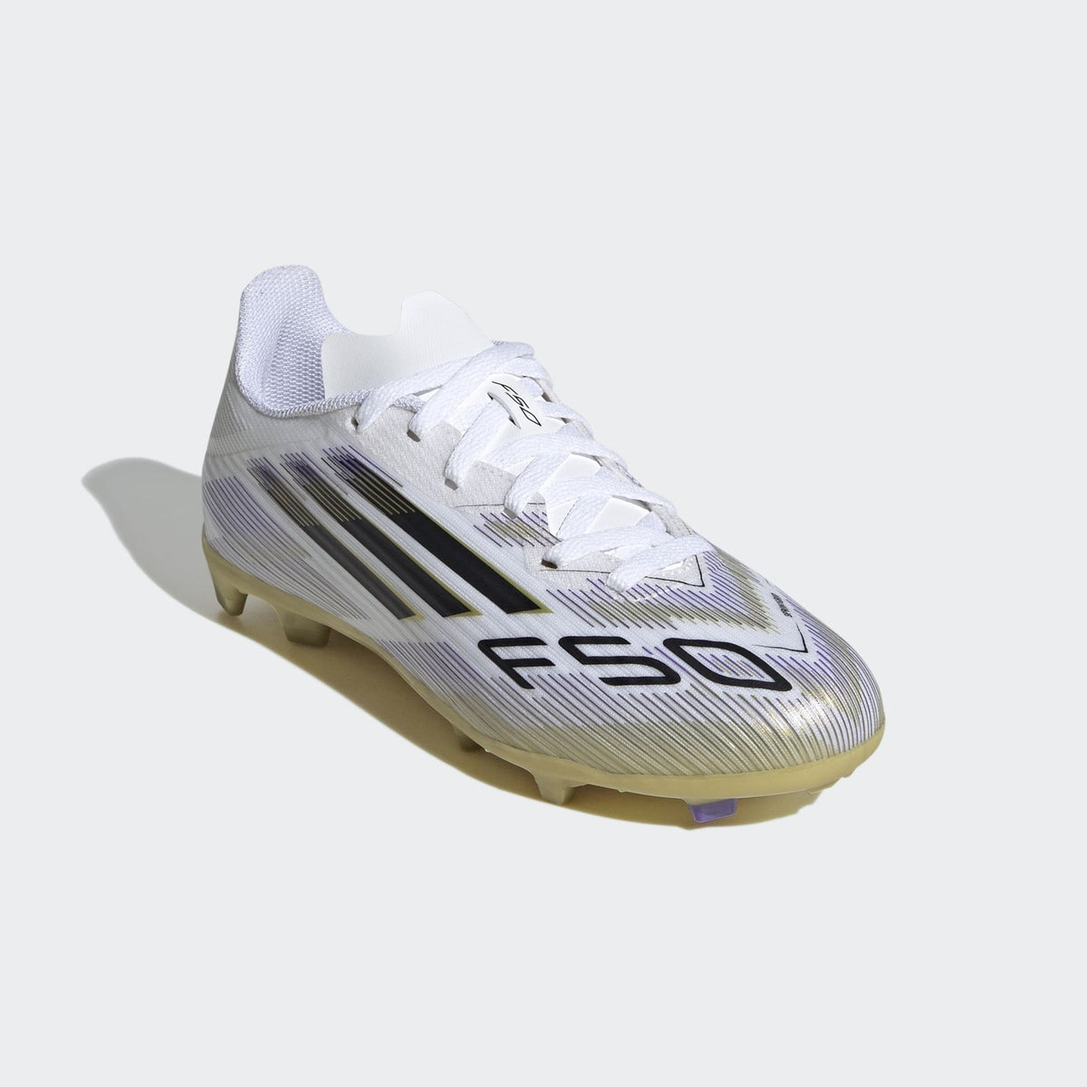 adidas F50 League Firm/Multi-Ground Boots Kids White/Black