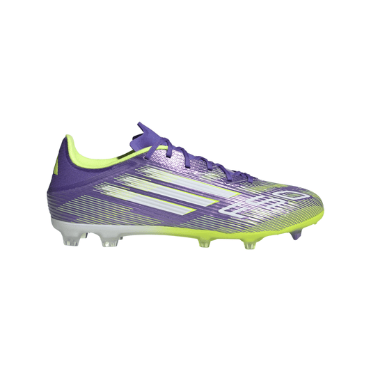 adidas F50 League Firm/Multi-Ground Soccer Cleats -Purple/White/Lemon
