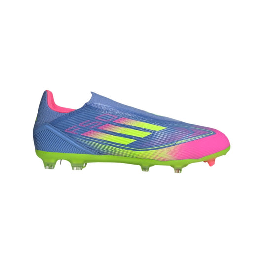 adidas F50 League Laceless Firm/Multi-Ground Boots Blue Fusion/Lucid Lemon/Lucid Pink