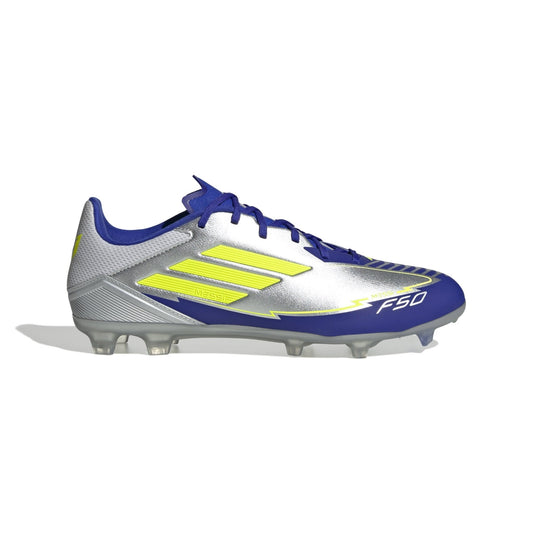 adidas F50 League Messi Firm/Multi-Ground Boots Silver/Yellow