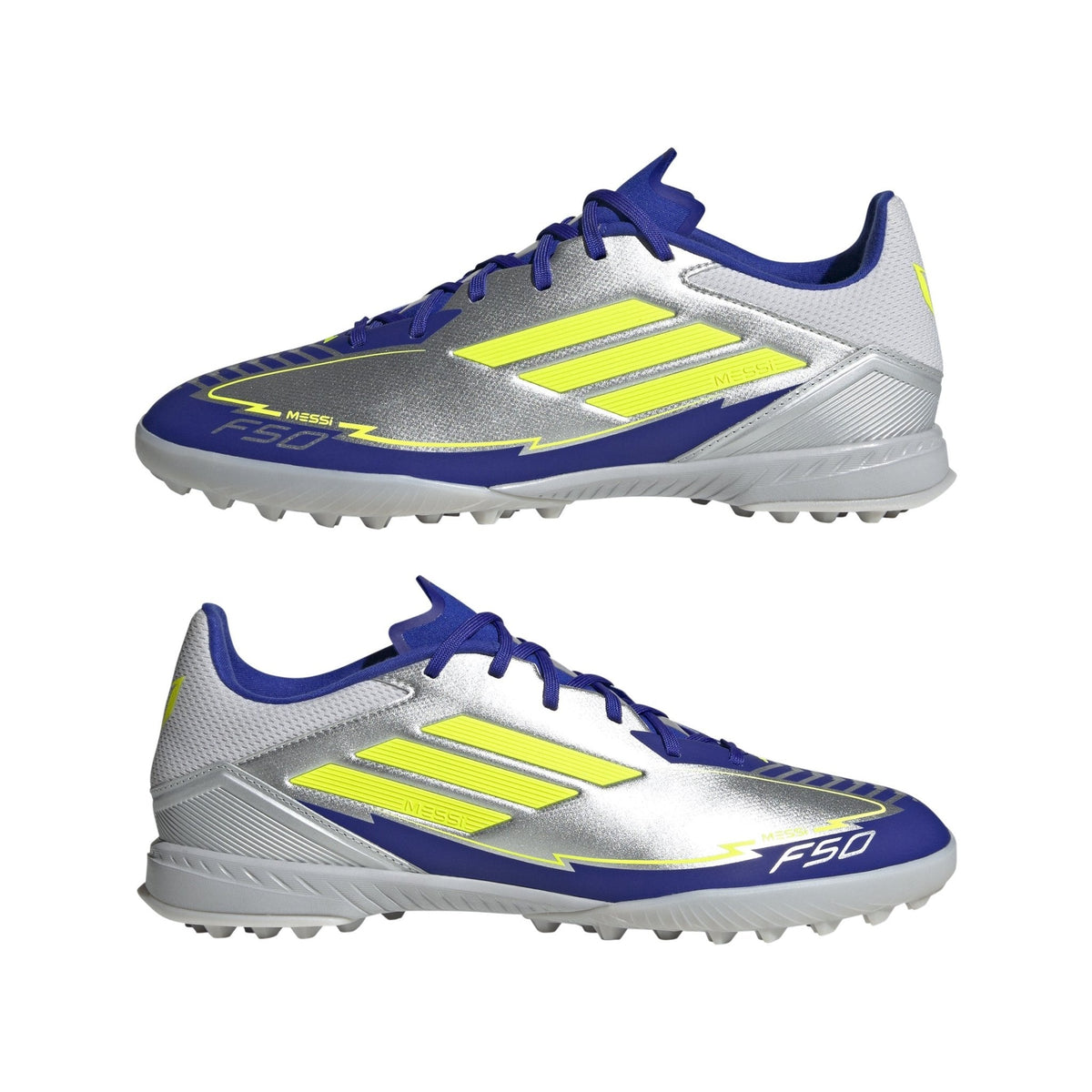 adidas F50 League Messi Turf Boots Silver