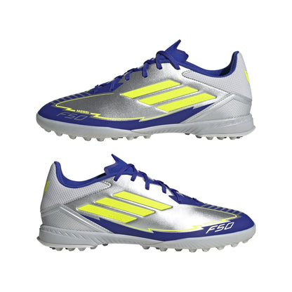 adidas F50 League Messi Turf Boots Silver