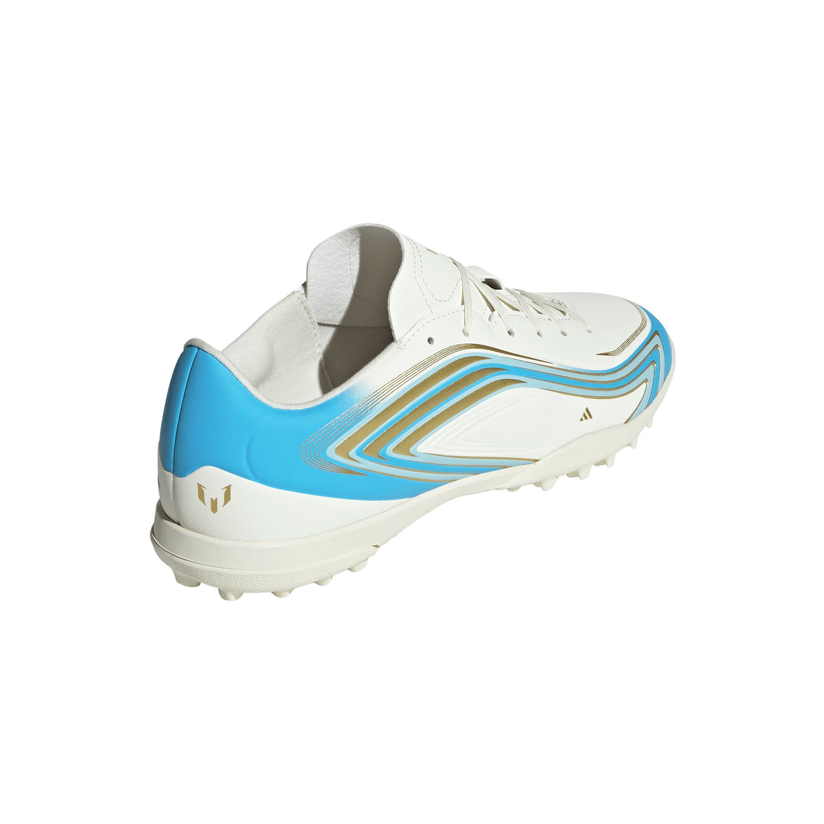 adidas F50 Messi Club Turf Men's Soccer Cleats - Ivory/Blue