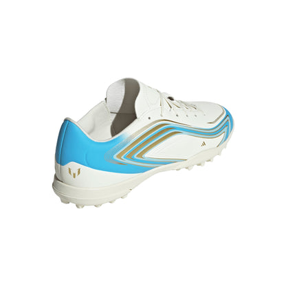 adidas F50 Messi Club Turf Men's Soccer Cleats - Ivory/Blue