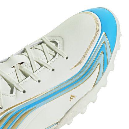adidas F50 Messi Club Turf Men's Soccer Cleats - Ivory/Blue