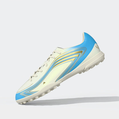 adidas F50 Messi Club Turf Men's Soccer Cleats - Ivory/Blue