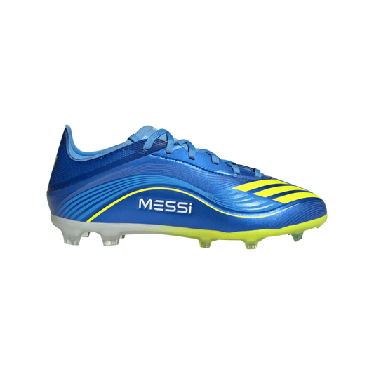 adidas F50 Messi Elite FG Youth Soccer Cleats - Royal Blue/Yellow/Blue