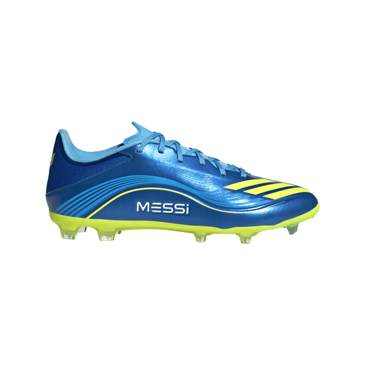 adidas F50 Messi League FG/MG Men's Soccer Cleats - Royal Blue/Yellow/Blue