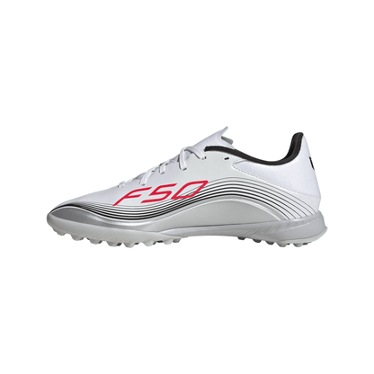 adidas F50 Messi League Turf Soccer Cleats - White/Red/Silver