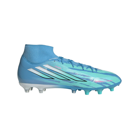 adidas F50 Sparkfusion League Mid Cut Firm Ground / Artificial Gras Men's Soccer Cleats - White/Pink