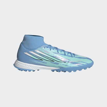 adidas F50 Sparkfusion League Mid Cut Turf Men's Soccer Cleats -White/Pink