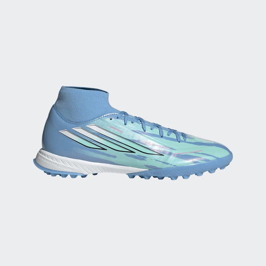 adidas F50 Sparkfusion League Mid Cut Turf Men's Soccer Cleats -White/Pink