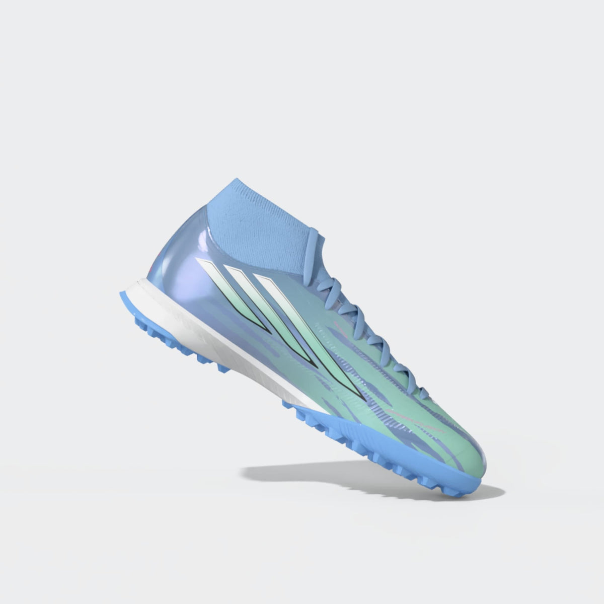 adidas F50 Sparkfusion League Mid Cut Turf Men's Soccer Cleats -White/Pink