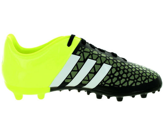 adidas Kid's Ace 15.3 FG/AG J Core Black/White/Solar Yellow