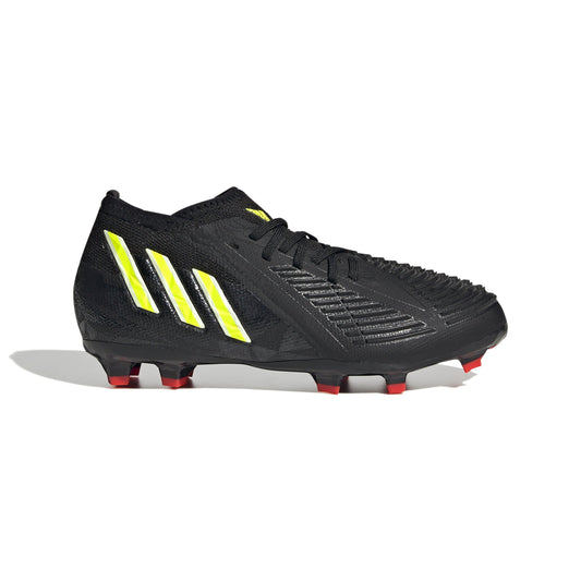 adidas Kids Predator Edge 1 FG J Soccer Cleats Black/Yellow