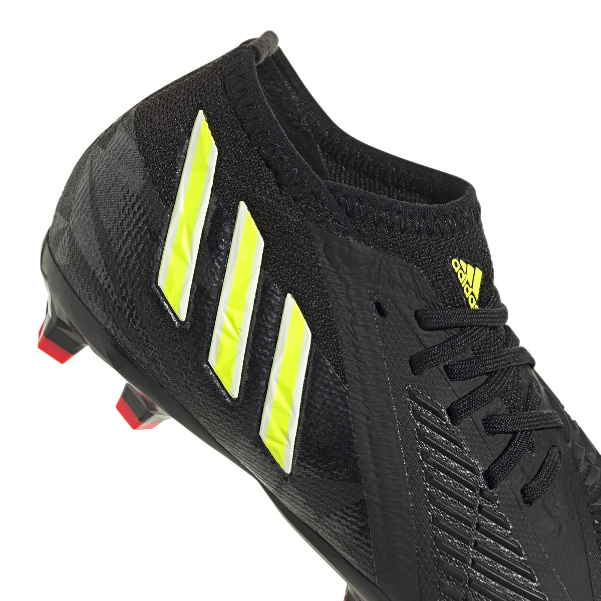 adidas Kids Predator Edge 1 FG J Soccer Cleats Black/Yellow